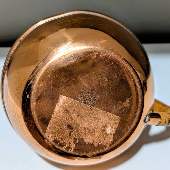 Vintage Flemish Copper & Brass Co. Pitcher , mid century - Picture 5 of 5